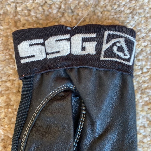 New SSG black cowboy leather roping glove right hand size small - Picture 4 of 8